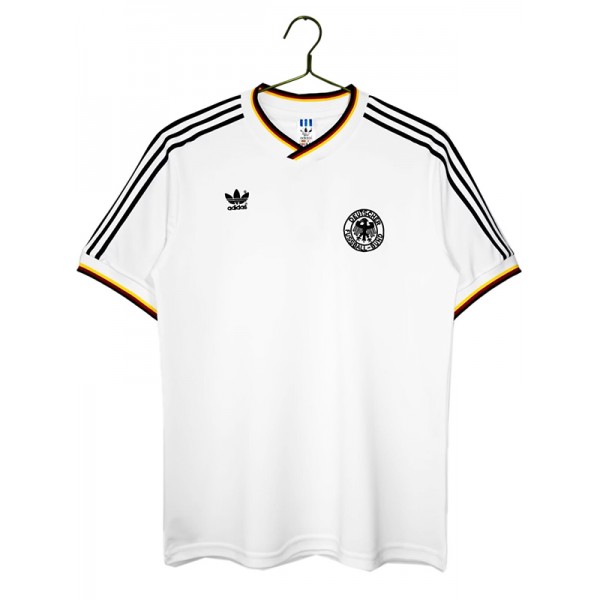 Germany maglia da calcio retrò da casa, uniforme da calcio, prima divisa sportiva da uomo, maglia da calcio, 1986-1987